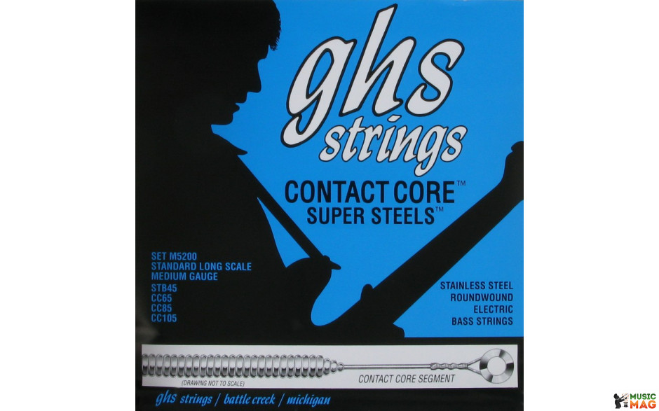GHS STRINGS M5200 SUPERSTEEL