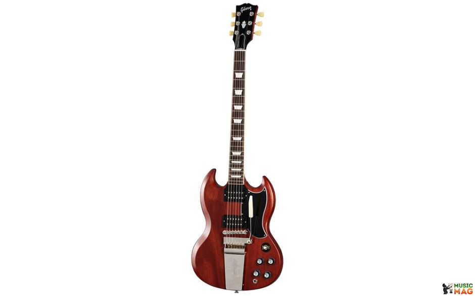 GIBSON SG STANDARD '61 FADED MAESTRO VIBROLA VINTAGE CHERRY