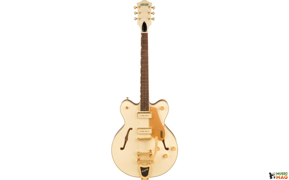 GRETSCH ELECTROMATIC PRISTINE LTD CENTER BLOCK DOUBLE-CUT WITH BIGSBY WHITE GOLD