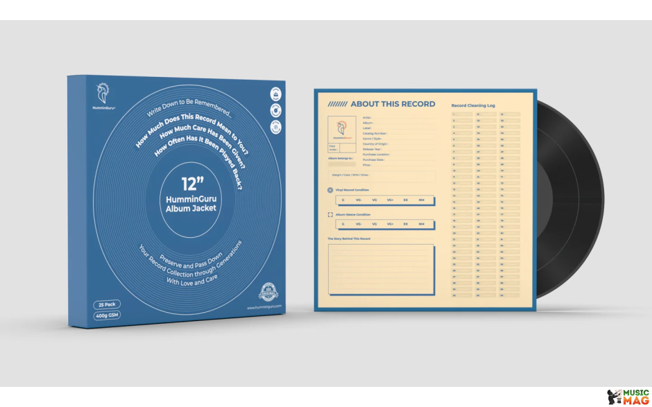 HumminGuru 12" Album Jacket 25 Pack