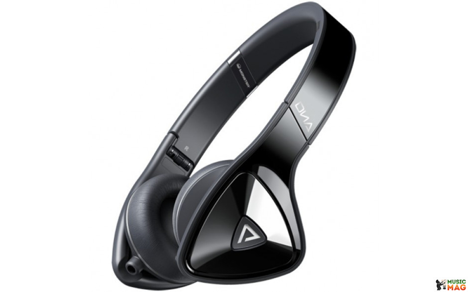 Monster DNA Neon On-Ear Headphones Black with Satin Chrome/Dark Grey