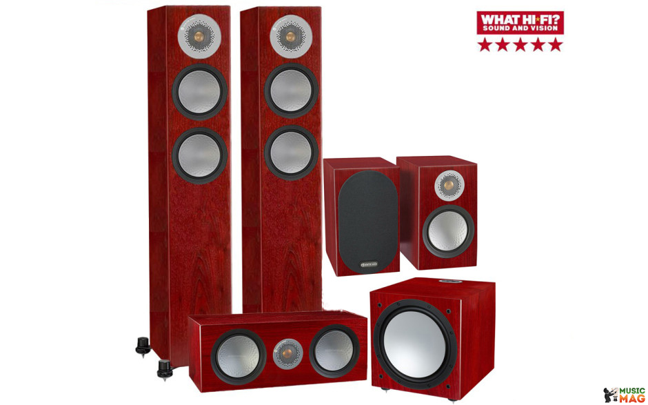 Monitor Audio Silver 200/50/centre150/W12 set 5.1 Rosenut