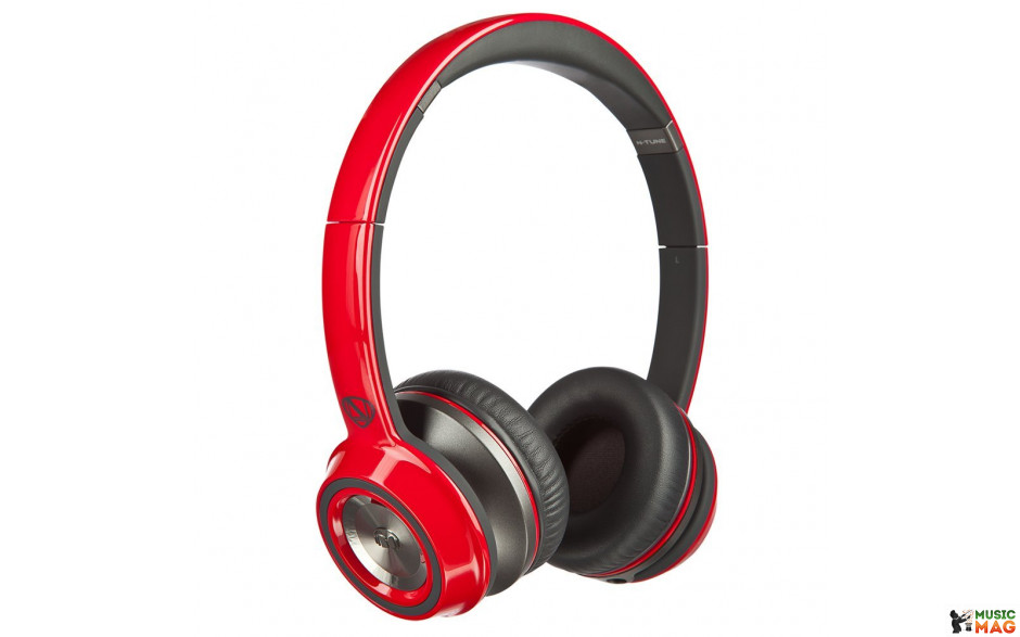 Monster NCredible NTune On-Ear Headphones Cherry Red