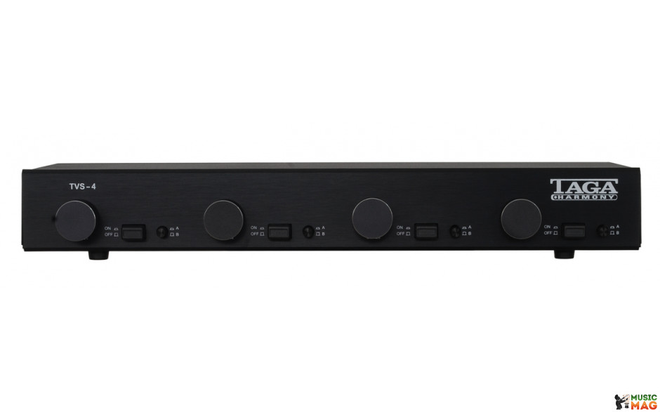 Taga Harmony TVS-4 Speaker Selector with Volume Control BLACK