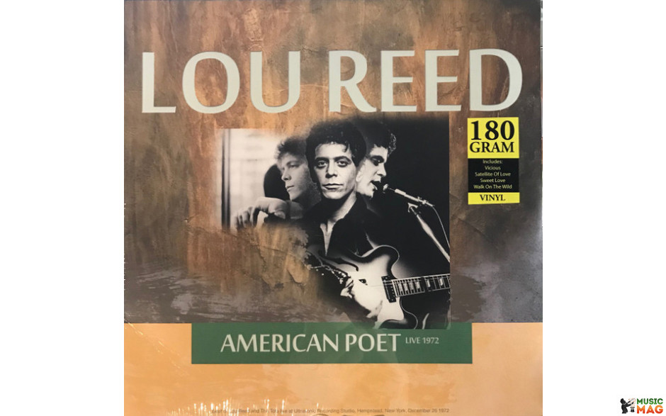 LOU REED AND THE TOTS - AMERICAN POET (LIVE 1972) 2017 (CL74337) CULT LEGENDS/EU MINT (8717662574337)