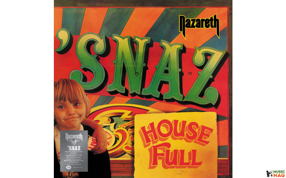 NAZARETH - "SNAZ 2 LP Set 1981/2019 (SALVO407DLP, Green + Orange) SALVO/EU MINT (4050538520644)