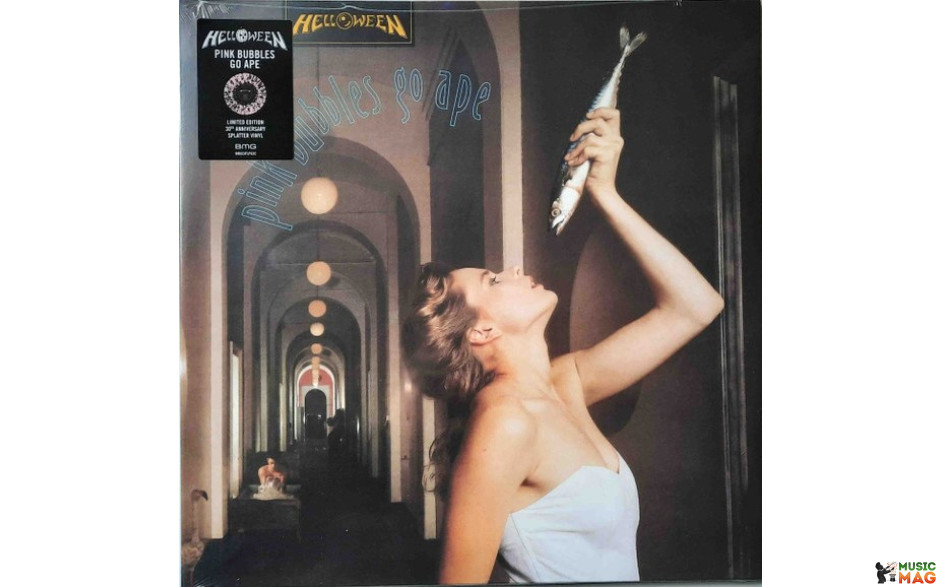 HELLOWEEN - PINK BUBBLES GO APE 1991/2021 (BMGCATLP62C, LTD., Pink With Black) BMG/EU MINT (4050538675757)