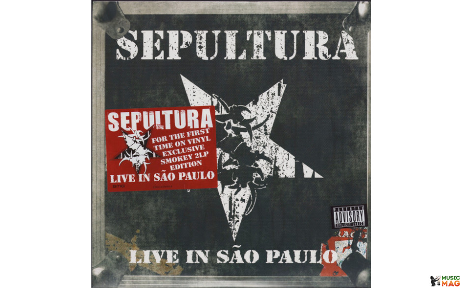 SEPULTURA - LIVE IN SAO PAULO 2022 (BMGCAT569DLP, LTD., 180 gm., Smokey) BMG/EU MINT (4050538764581)
