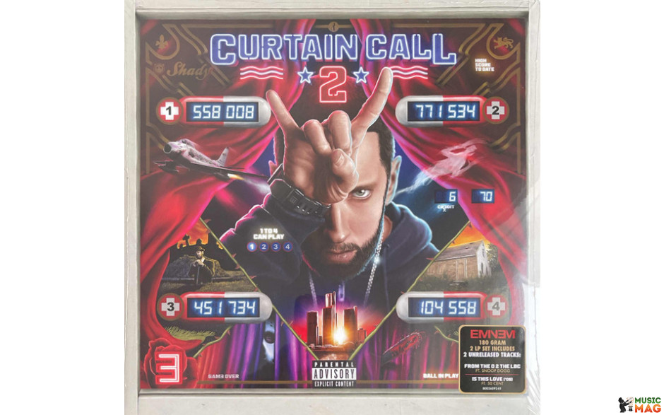 EMINEM - CURTAIN CALL 2 2 LP Set 2022 (B0036092-01, 180 gm.) UNIVERSAL/EU MINT (0602448000248)