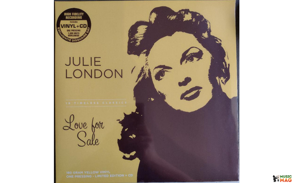 Julie London - Love For Sale Lp+cd 2023 (783 542, Ltd.) Rat Pack Records/eu Mint (3700477835422)