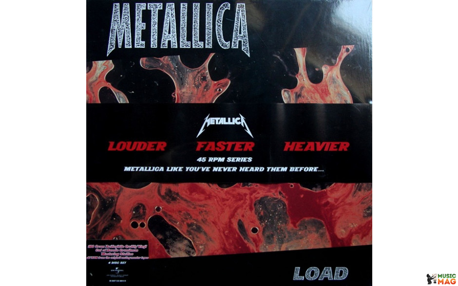 METALLICA - LOAD 4 LP Box Set 45RPM 1996/2010 (00 6007 532 869 0 6, 180 gm.) UNIVERSAL/EU MINT (0600753286906)