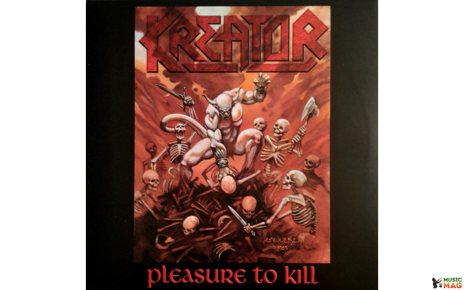 KREATOR - PLEASURE TO KILL 1986/2023 (NOISE116CLP, LTD., CLEAR WITH RED SPLATTER) NOISE/EU MINT (4050538870299)