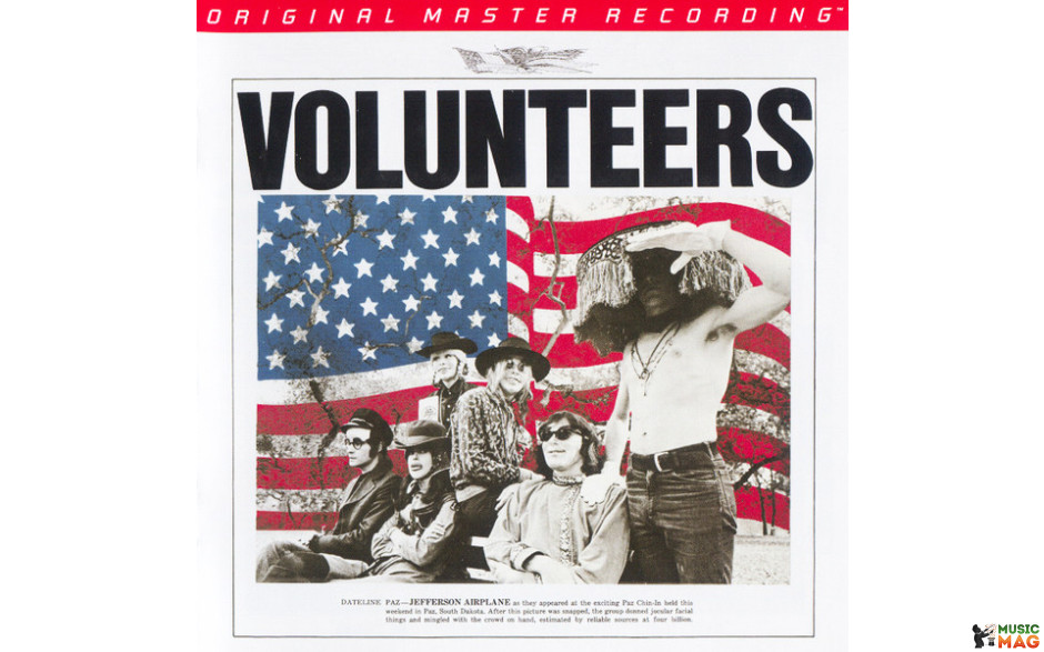 JEFFERSON AIRPLANE - VOLUNTEERS 2 LP Set 1969/2016 (MFSL 2-457, LTD., 12") MOBILE FIDELITY/USA MINT (0821797245715)