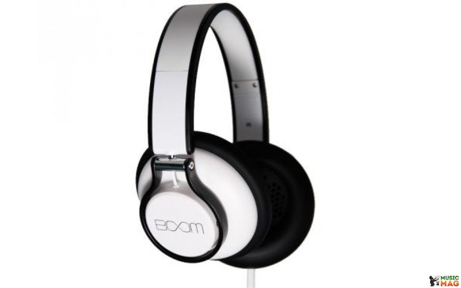 BOOM rogue over-ear dj headphone, white