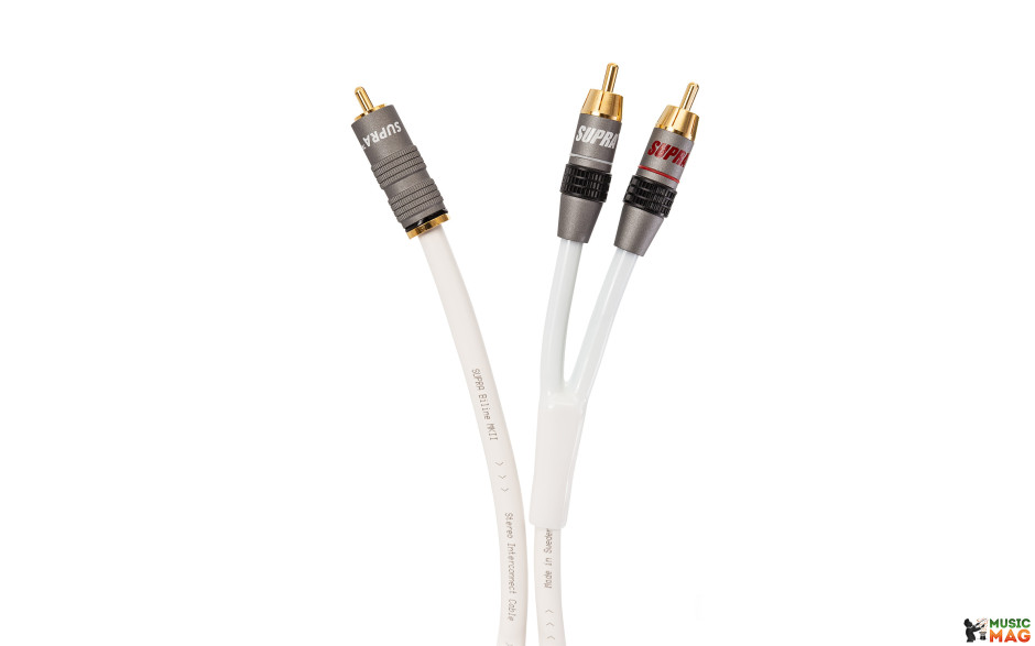 Supra Y-LINK 1RCA-2RCA WHITE 12M