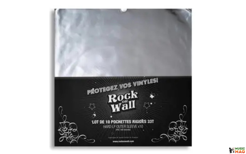 Rock On Wall 10 X Pvc 12 Inch Gatefold Outer Sleeves - 140 Micron
