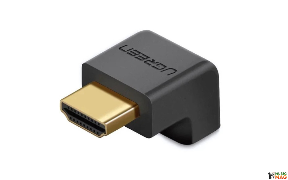 UGREEN HD112 HDMI Male to Female Angled Adapter-Down Black (20109)