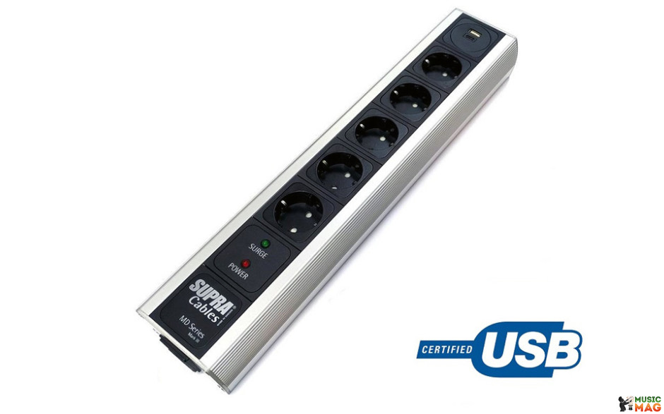 SUPRA MAINS BLOCK MD05-EU/SP USB-A/C