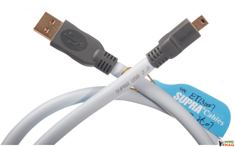 Supra USB 2.0 A-MINI B BLUE 3M
