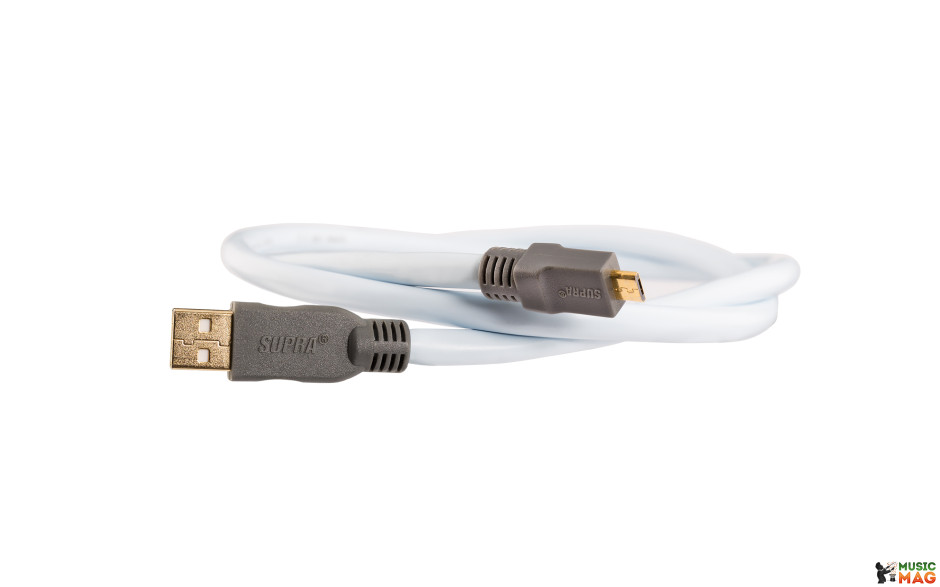 Supra USB 2.0 A-MICRO B BLUE 1M