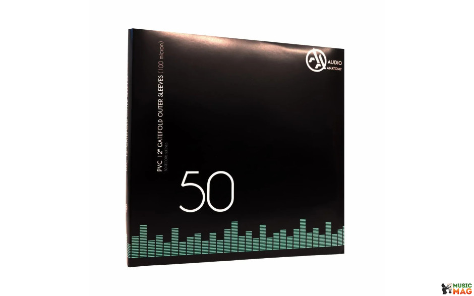 Audio Anatomy 50 X PVC 12" GATEFOLD OUTER SLEEVES - 100 MICRON
