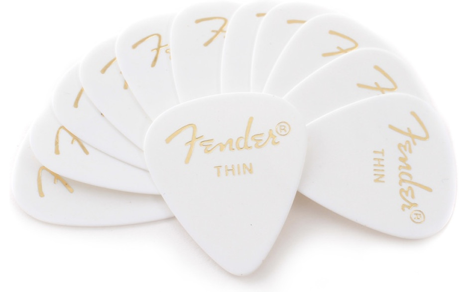 Fender 351 CLASSIC CELLULOID WHITE THIN 098-0351-780