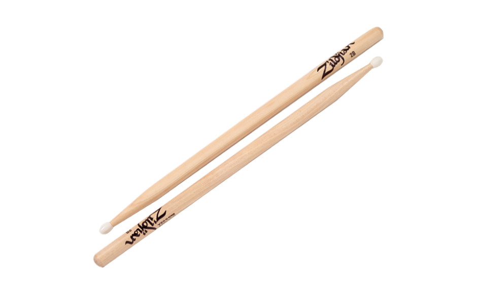 ZILDJIAN 2BNN NYLON NATURAL DRUMSTICKS