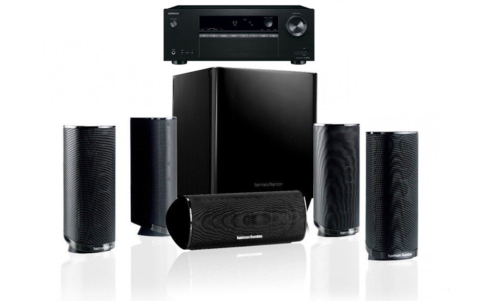 Домашний кинотеатр set 5.1 Onkyo TX-SR252 + Harman Kardon HKTS 16 BQ