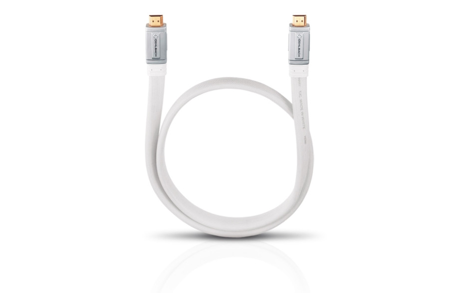 OEHLBACH 12411 Made in White HDMI Cable w. Eth 1,20