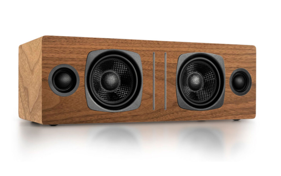 Audioengine B2 White Wireless Speaker Walnut