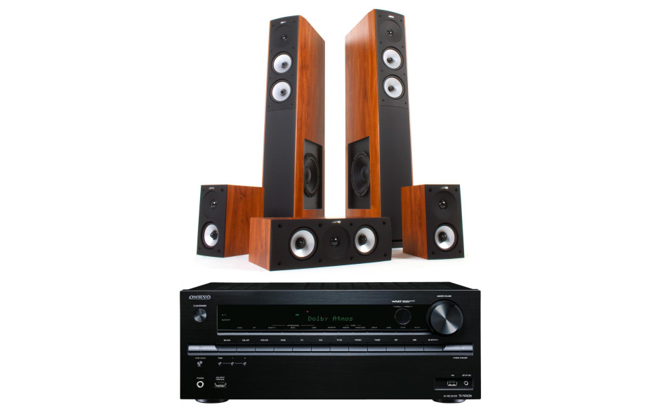 Jamo S 626 HCS Dark Apple и ресивер Onkyo TX-SR333