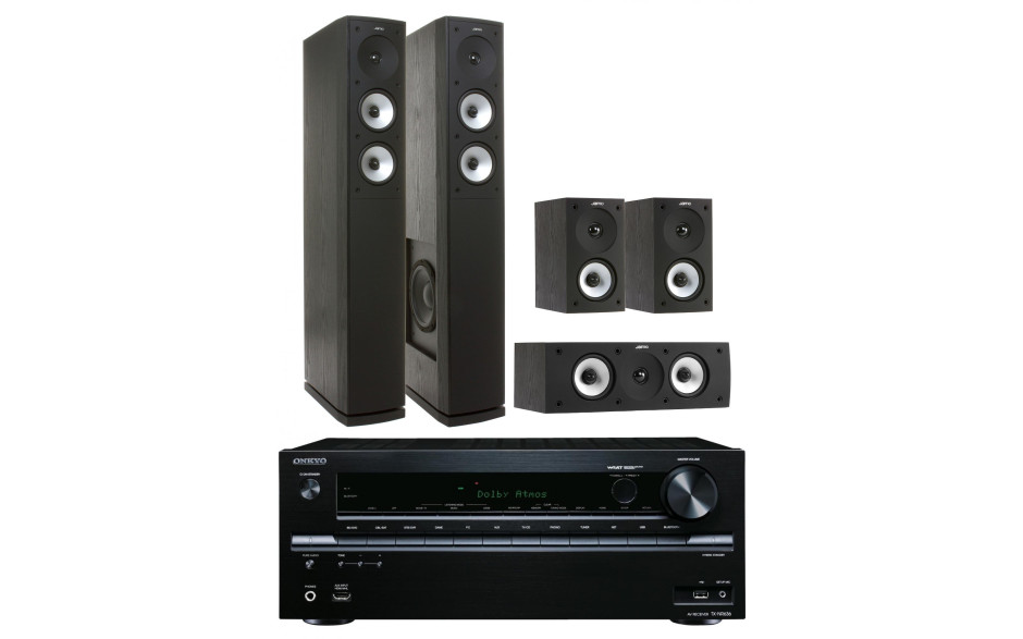 Jamo S 626 HCS Black и ресивер Onkyo TX-NR636 Black