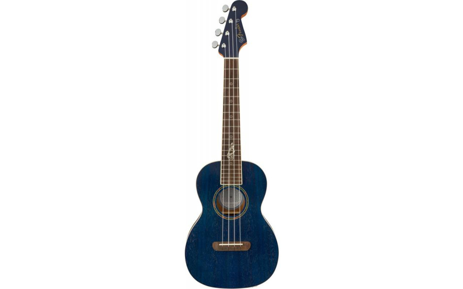FENDER DHANI HARRISON UKULELE WN SAPPHIRE BLUE