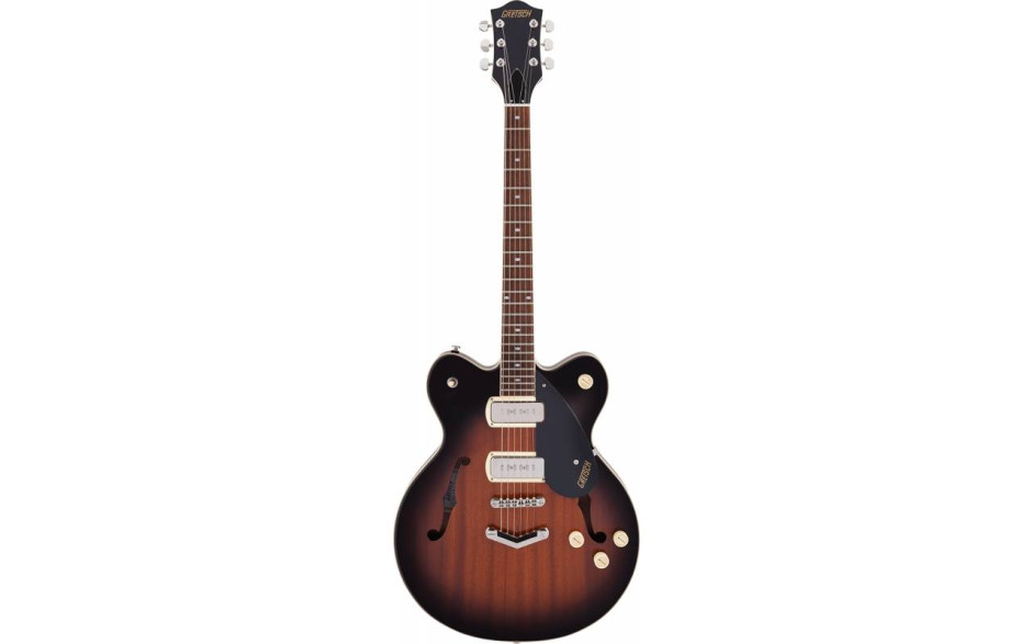 GRETSCH G2622-P90 STREAMLINER CENTER BLOCK DOUBLE-CUT P90 WITH V-STOPTAIL HAVANA BURST