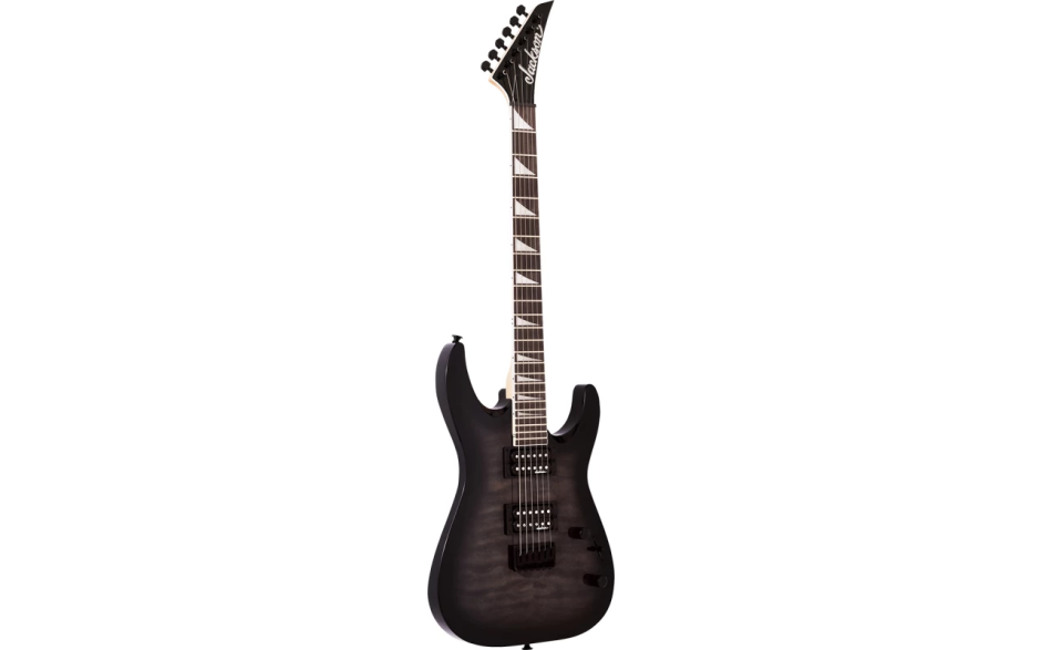 JACKSON JS32Q DKA DINKY ARCH TOP HT TRANSPARENT BLACK BURST