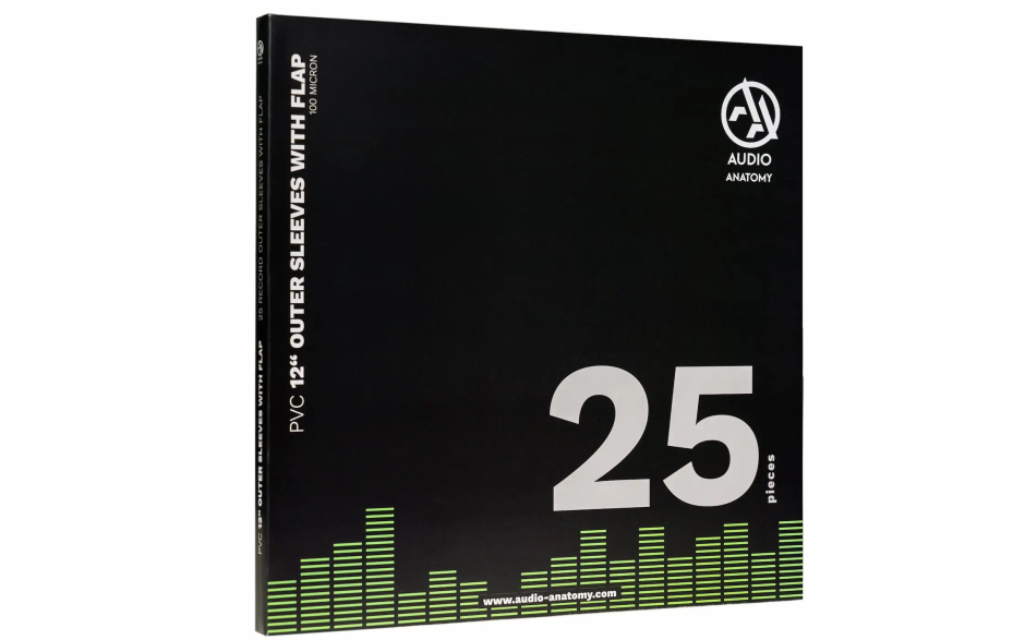 Audio Anatomy 25 X 12" PVC With Flap Outer Sleeves 100 Micron