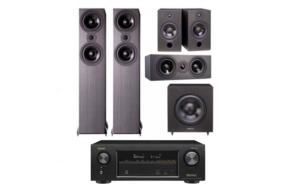 Домашний Кинотеатр Denon AVR-X1400H + Cambridge Audio SX-5.1 System Black