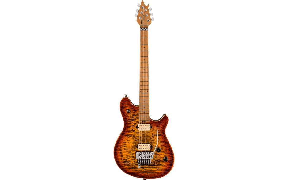 EVH WOLFGANG SPECIAL QM, BAKED MAPLE FINGERBOARD TIGER EYE GLOW