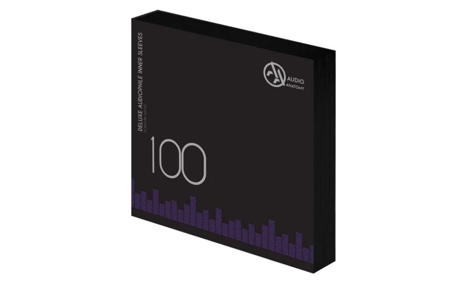 Audio Anatomy 100 X 12" Deluxe Audiophile Antistatic Inner Sleeves Black