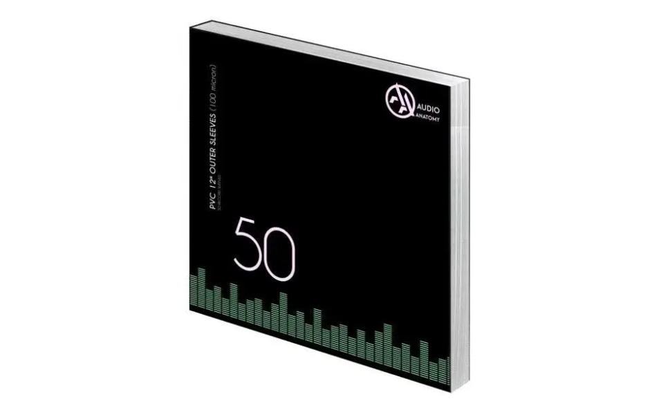 Audio Anatomy 50 X 12" PVC Outer Sleeves 100 Micron