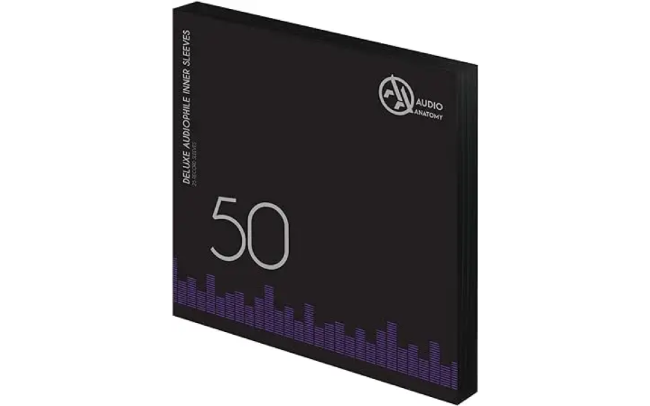 Audio Anatomy 50 X 12" Deluxe Audiophile Antistatic Inner Sleeves White