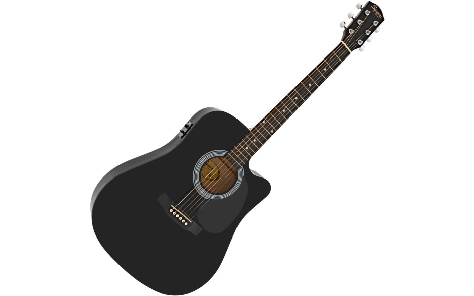 SQUIER by FENDER SA-105CE BLACK