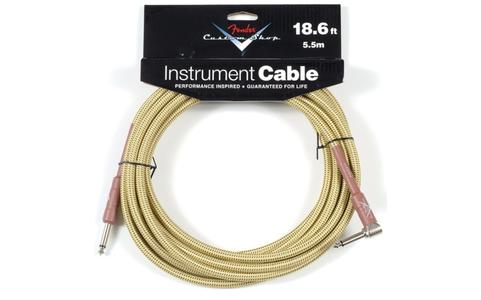FENDER CUSTOM SHOP PERFORMANCE CABLE 18 6 ANGLED TW