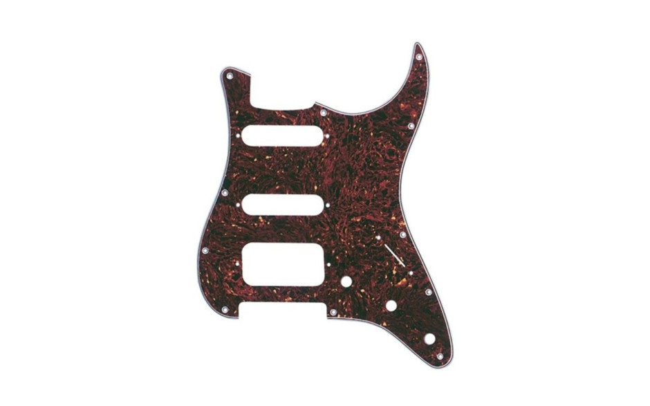 FENDER PRE-WIRED STRAT PICKGUARD HSS TORTOISE SHELL 11 HOLE