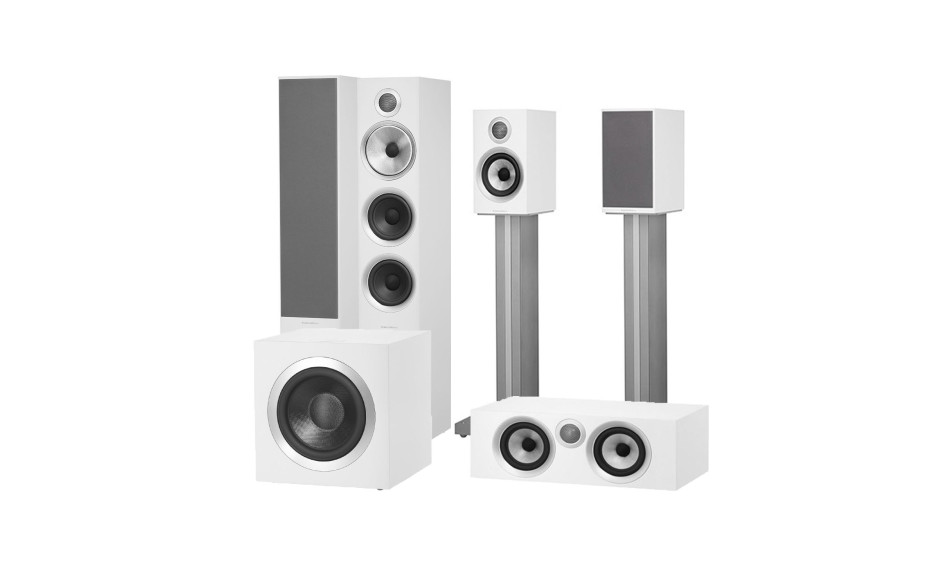 Bowers & Wilkins 704 S3 set 5.1 Theatre Satin White