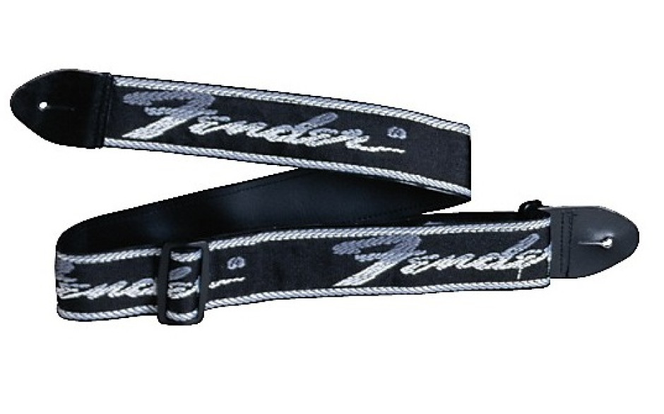 FENDER WOVEN RUNNING LOGO BLACK SIL