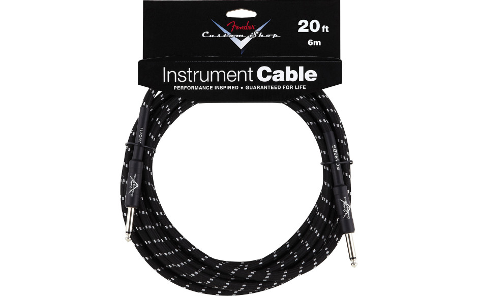 FENDER CUSTOM SHOP CABLE 20 BLACK TWEED