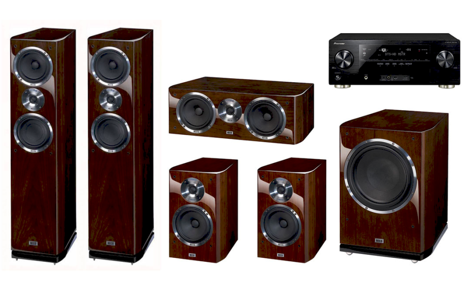 Pioneer VSX-1123 + set 5.1 HECO Celan GT502