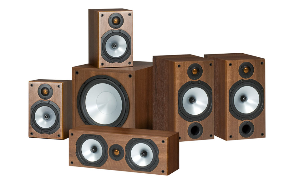 Monitor Audio MR2/MR1/MRcentre/MRW-10 set 5.1 Walnut