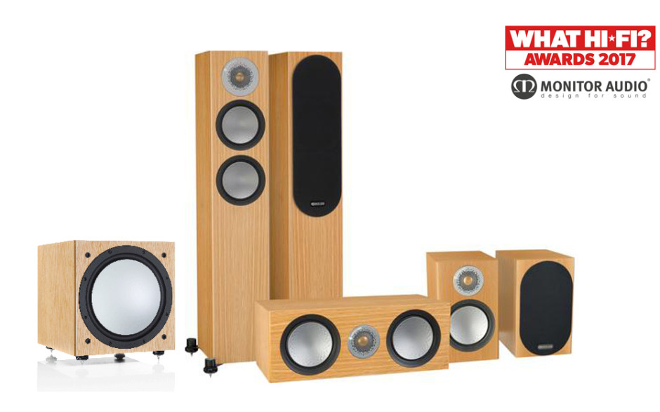 Monitor Audio Silver 200/50/centre150/W12 set 5.1 Natural oak